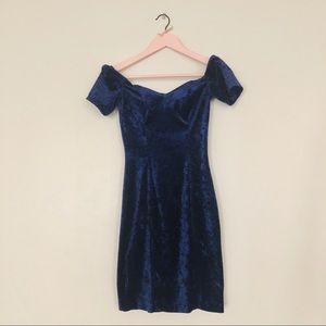 Vintage 80s Velvet Dress
